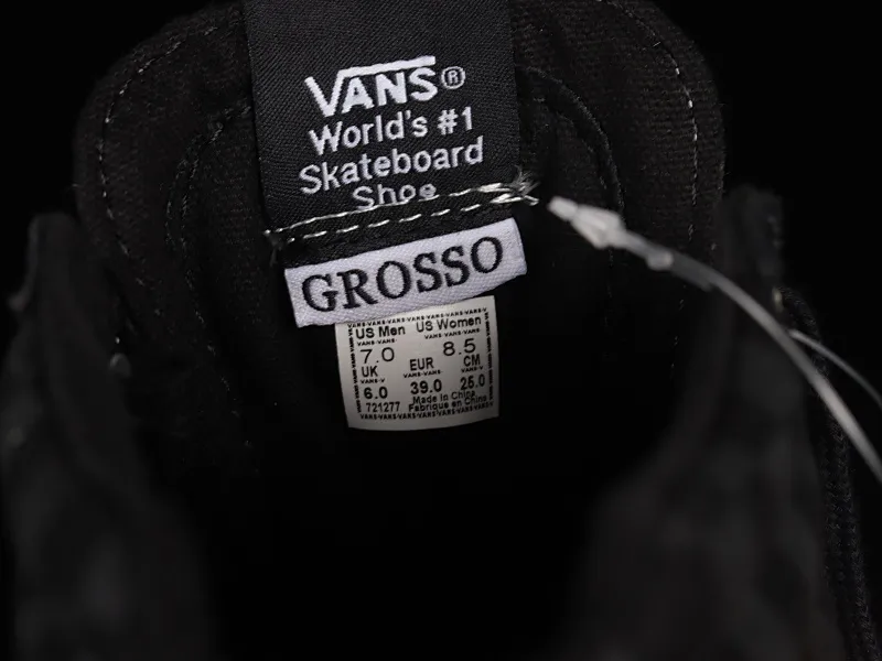 All categories Vans Vans series Vans Mid Vans China Vans SK8-Mid Vans black checkerboard Chinese casual sneakers VN0A347UFGD